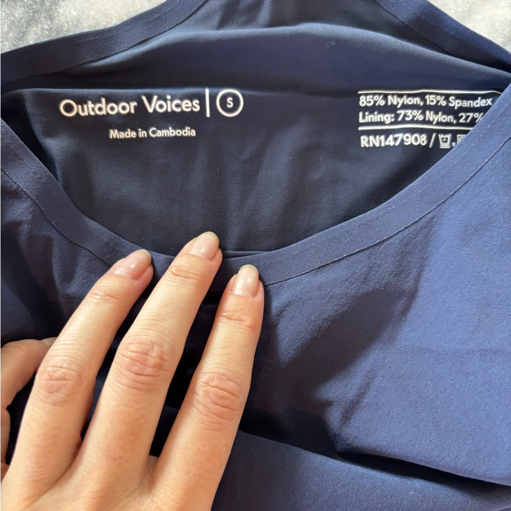 Outdoor Voices Exercise Dress in Navy Sz S - Picture 7 of 8